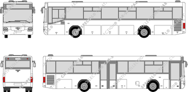 MAN SÜ 263/283/313 Dubbele middeldeur, Dubbele middeldeur, streekvervoerbus