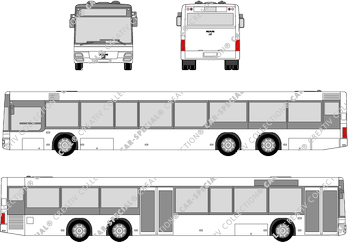 MAN NÜ 263/283/313, lijndienstbus met lage instap, 15 m