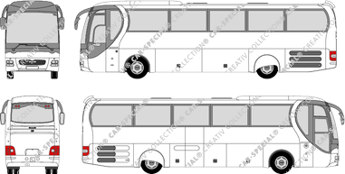 MAN Lion's Star RHS 414/464 configuration de porte 1, RHS 414/464, configurazione porta 1, bus (2002)