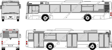 MAN Lion's Classic, A37, low-floor public service bus, 3 Doors