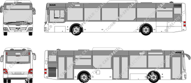 MAN Lion's City 2-ejes, bus, 2-ejes, 3 Doors (2004)