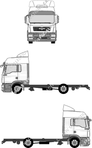 MAN TGL, Chassis for superstructures, LX cab with air deflectors (2009)