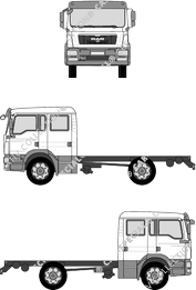 MAN TGL, Fahrgestell für Aufbauten, Doppelkabine (2009)