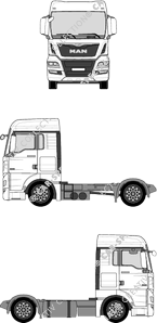 MAN TGX, tracteur de semi remorque, cabine XLX (2013)