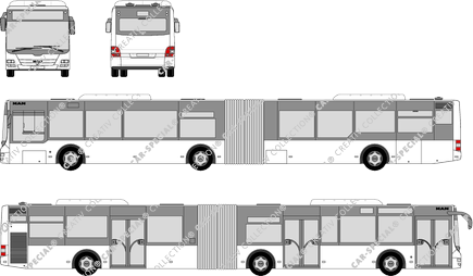 MAN Lion's City G/G LE, G/G LE, A23/A42, autobús, 3 Doors (2004)