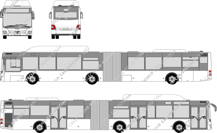 MAN Lion's City G/G LE CNG, G/G LE, A23/A42, CNG, Gelenkbus, 3 Doors (2004)