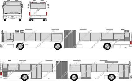 MAN A23 / A42 NG 263, NG 263, hamonicabus met lage instap, 3 Doors