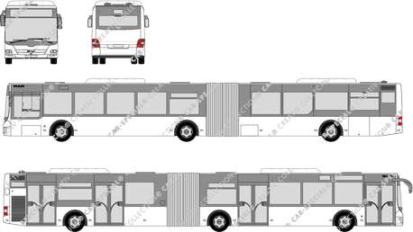 MAN Lion's City GL, GL, articulated bus, 4 Doors (2004)