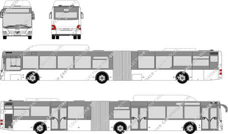 MAN Lion's City GL CNG, GL CNG, articulated bus, 3 Doors (2004)