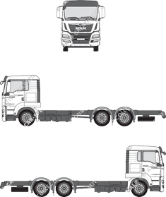 MAN TGS, Fahrgestell für Aufbauten, L-Fahrerhaus (2016)