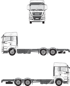 MAN TGS, Telaio per sovrastrutture, LX-Fahrerhaus (2016)