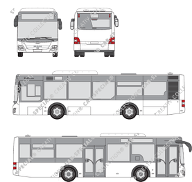 MAN Lion's City M vertical engine, vertical engine, bus, 2 Doors (2011)