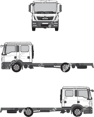 MAN TGL, Chassis for superstructures, double cab (2014)
