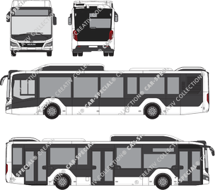 MAN Lion's City 12C CNG, 12C, CNG, bus, 3 Doors (2019)