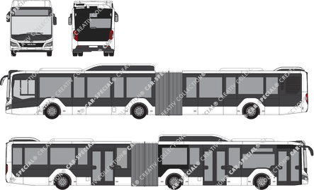 MAN Lion's City 18C CNG, 18C, CNG, Gelenkbus, 3 Doors (2019)