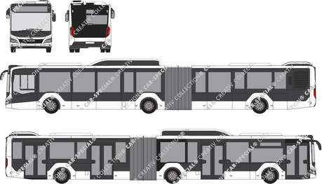 MAN Lion's City 19C CNG, 19C, CNG, articulated bus, 4 Doors (2019)