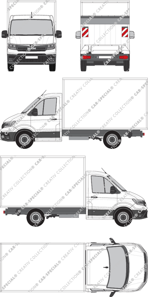 MAN TGE, Box bodies, Standard, single cab (2017)