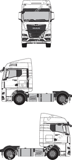 MAN TGX, tracteur de semi remorque, cabine GM (2020)