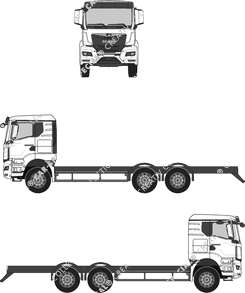 MAN TGL Baufahrzeug, Fahrgestell für Aufbauten, Fahrerhaus FN (2020)