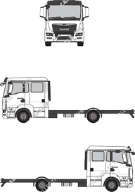 MAN TGL, Chassis for superstructures, DN cab (2020)