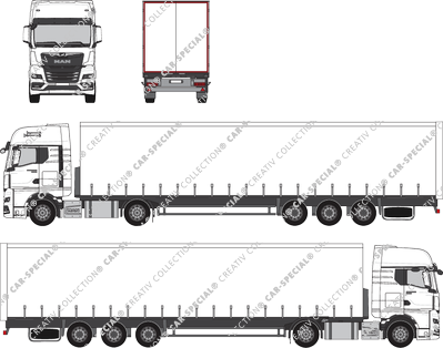 MAN TGX Tractor unit with semi-trailer, current (since 2020) (MAN_248)