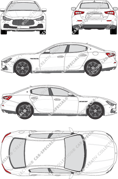 Maserati Ghibli, Limousine, 4 Doors (2014)