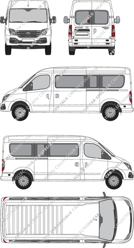 Maxus V80 camionnette, actuel (depuis 2020) (Maxu_060)