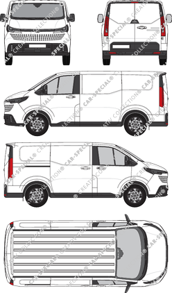 Maxus eDeliver 7, Kastenwagen, L1/H1, Rear Flap, 1 Sliding Door (2024)