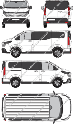 Maxus eDeliver 7, Station wagon, L1/H1, Rear Flap, 1 Sliding Door (2024)