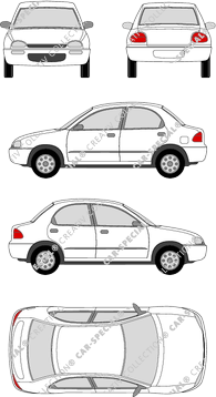 Mazda 121 Limousine, 1991–1996 (Mazd_002)