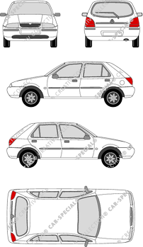 Mazda 121 Kombilimousine, 1996–2000 (Mazd_003)