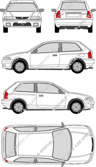 Mazda 323 P, P, Kombilimousine, 3 Doors (1997)