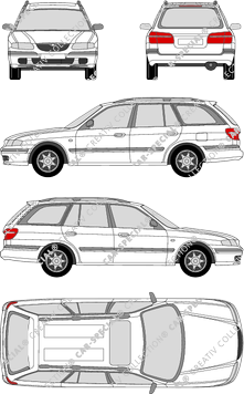 Mazda 626 break, 2000–2002 (Mazd_015)