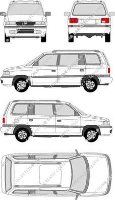 Mazda MPV, Kombi, 5 Doors (1996)