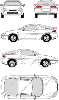 Mazda MX-3, Combi coupé, 3 Doors (1991)