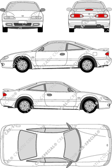 Mazda MX-6, Coupé, 2 Doors (1992)