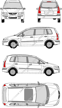 Mazda Premacy, combi, 5 Doors (1999)