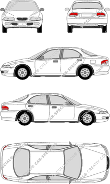 Mazda Xedos 6, 6, Limousine, 4 Doors (1992)
