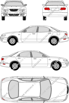 Mazda Xedos berlina, 1997–2001 (Mazd_030)