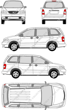 Mazda MPV station wagon, 1999–2005 (Mazd_031)