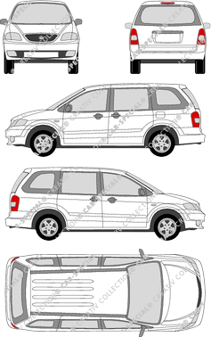 Mazda MPV Station wagon, 1999–2005 (Mazd_031)