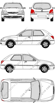 Mazda 121 Kombilimousine, 2000–2003 (Mazd_034)