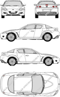 Mazda RX8 Coupé, 2003–2009 (Mazd_040)