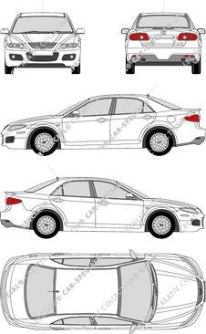 Mazda 6 Limousine, 2006–2007 (Mazd_046)