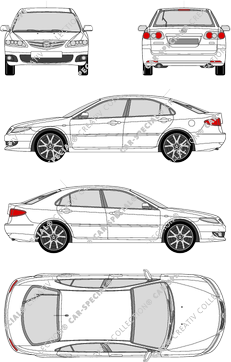 Mazda 6 Hatchback, 2006–2008 (Mazd_047)