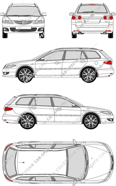 Mazda 6 Sport, Sport, station wagon, 5 Doors (2006)