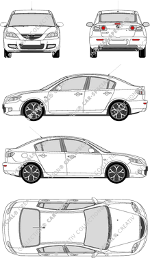 Mazda 3, Limousine, 4 Doors (2006)