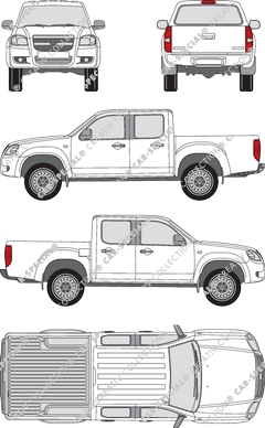 Mazda BT-50 Pick-up, 2006–2012 (Mazd_054)