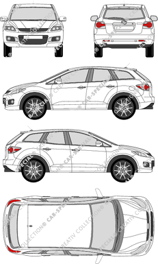 Mazda CX-7, 2007–2012 (Mazd_056)