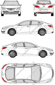 Mazda 6 Sport, Sport, Limousine, 4 Doors (2008)